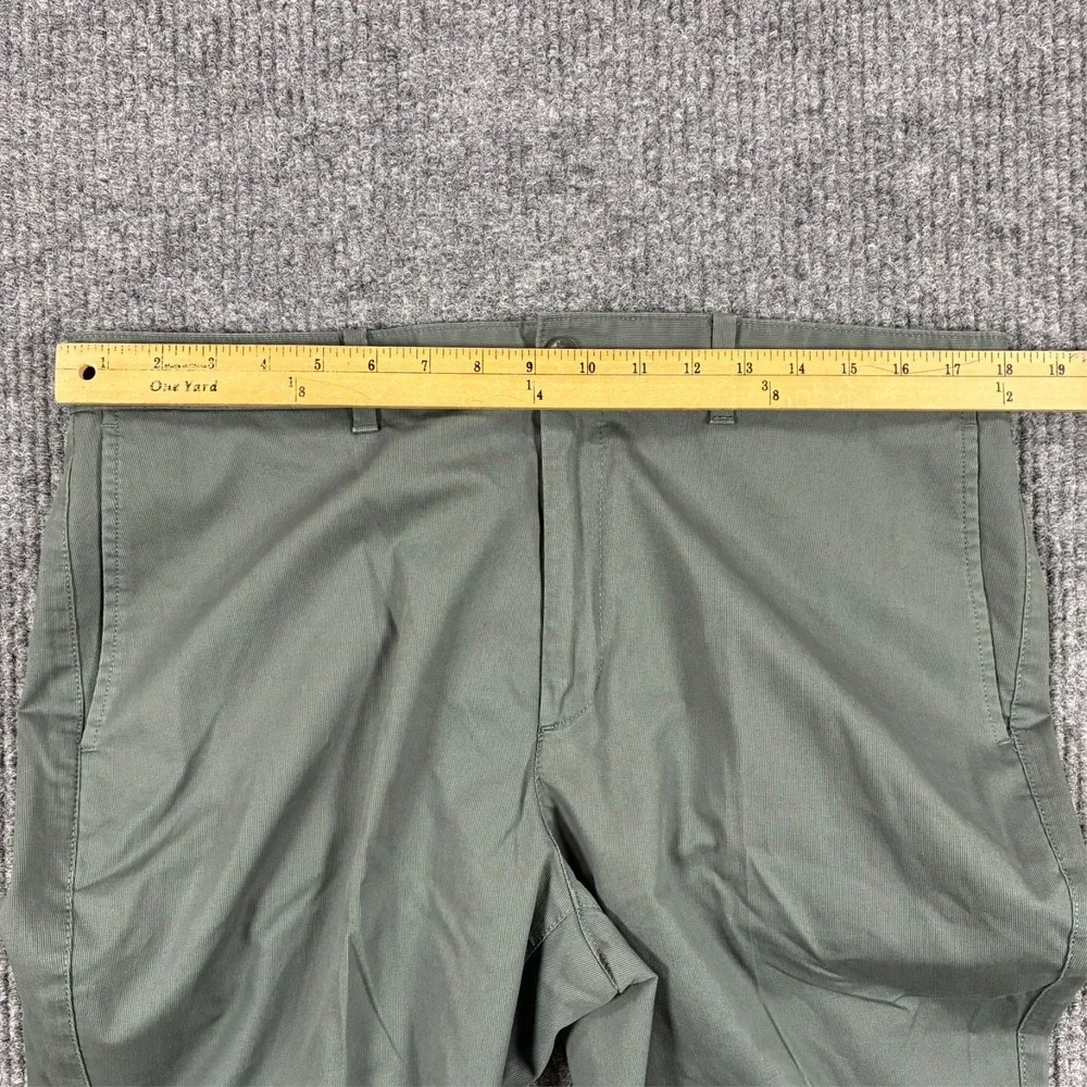 Banana Republic Aiden Chino Pants Mens 35x32 Green Slim Fit Casual Stretch